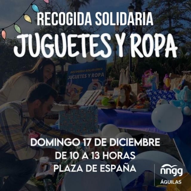 NNGG Águilas llevará a cabo este domingo la tradicional campaña de recogida de juguetes y ropa de abrigo - 1, Foto 1