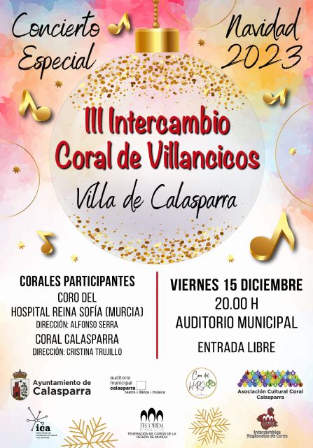 Calasparra celebrará el III Intercambio Coral de Villancicos Villa de Calasparra el próximo viernes 15 de diciembre en el Auditorio Municipal - 2, Foto 2