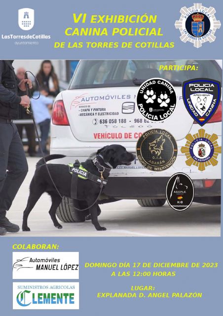 La exhibición canina policial de Las Torres de Cotillas celebrará su sexta edición - 1, Foto 1