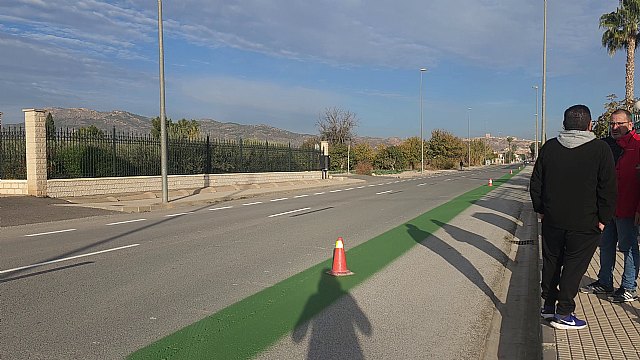 El PSOE de Lorca denuncia la nefasta gestión de Fulgencio Gil y el estado lamentable del carril bici en la carretera de Águilas - 1, Foto 1