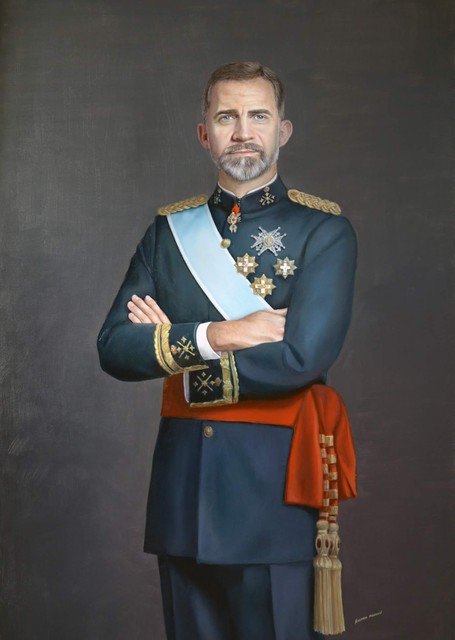 Llega a la Ciudad de Totana el retrato al óleo de S.M el Rey Felipe VI, Foto 1