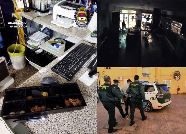 Una operación conjunta de la Policía Local de Caravaca y la Guardia Civil se salda con la detención de un experimentado delincuente como presunto autor de ocho robos en comercios - 2, Foto 2