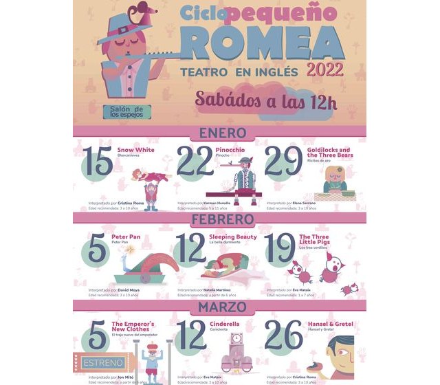 El Ciclo Pequeño Romea llega este 2022 al Teatro para hacer soñar a grandes y pequeños con sus cuentos en inglés - 1, Foto 1