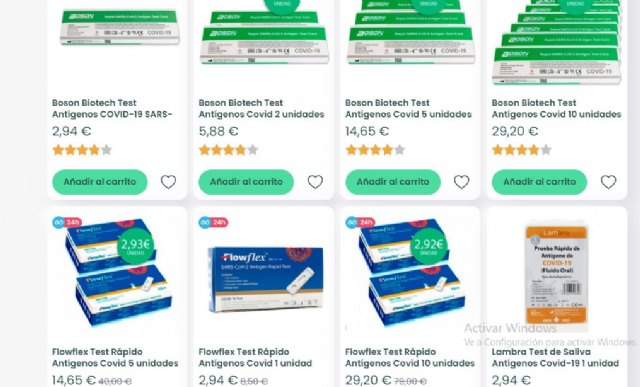 ¿Están adoptando ya las farmacias españolas el precio máximo de 2,94 euros en la venta de test de antígenos? - 1, Foto 1