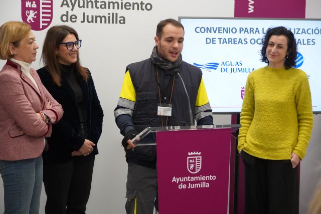 Aguas de Jumilla contrata a un lector de contadores a través de Aspajunide para fomentar la inclusión laboral de personas con discapacidad - 2, Foto 2