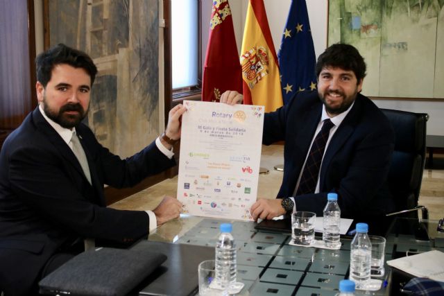 Fernando López Miras recibe a los representantes del Club Rotary Murcia Norte - 1, Foto 1