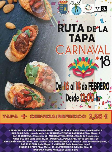 Las Torres de Cotillas se va de ruta de la tapa por el Carnaval - 1, Foto 1