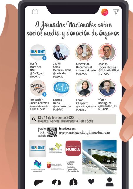 La UMU colabora en las I Jornadas Nacionales sobre Social Media y Donación de Órganos - 1, Foto 1