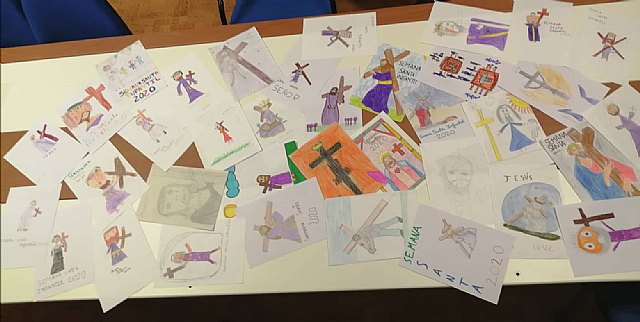 El concurso de dibujo para el diseño de cartel infantil de la Semana Santa 2020 de Las Torres de Cotillas bate récords de participación - 1, Foto 1
