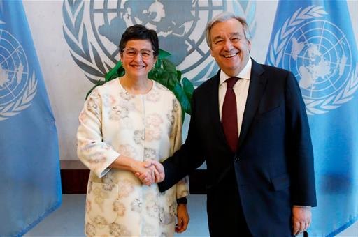 La ministra de Asuntos Exteriores, Unión Europea y Cooperación visita Naciones Unidas y se reúne con el Secretario General de la ONU, António Guterres - 1, Foto 1