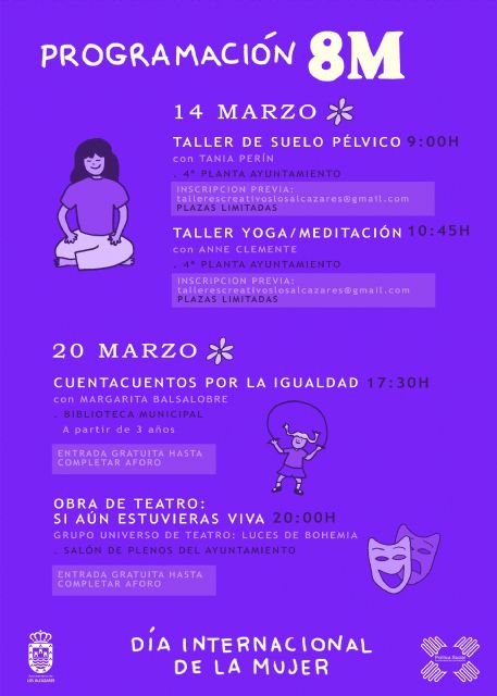 Los Alcázares promueve la igualdad con talleres, teatro y yoga en el mes de marzo por el Día Internacional de la Mujer - 4, Foto 4