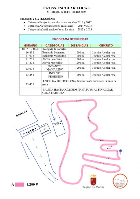 Más de 650 ni&ntilde;os de Puerto Lumbreras participarán en una nueva edición de la prueba deportiva de 'Campo a través' el 18 de febrero - 2, Foto 2