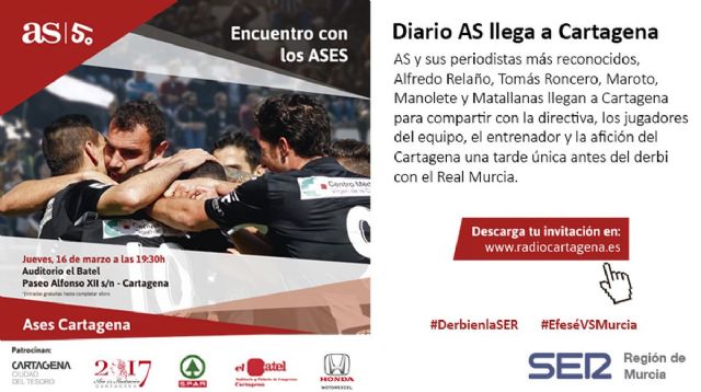 Las caras mas conocidas del diario AS se dan cita en Cartagena con miembros del Efese en el Encuentro de los ASES - 1, Foto 1