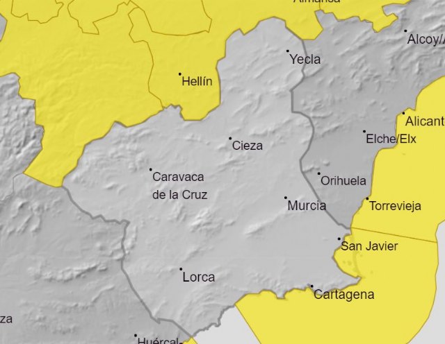 Aviso nivel amarillo por fenómenos costeros en la Región de Murcia - 1, Foto 1