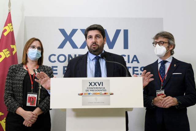 López Miras reclama al Gobierno central menos impuestos y un fondo extraordinario para afrontar la crisis humanitaria y económica - 3, Foto 3