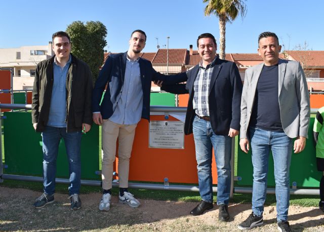 El jugador torreño de fútbol sala Piqueras da nombre a la pista multideporte del parque Paco Rabal - 5, Foto 5