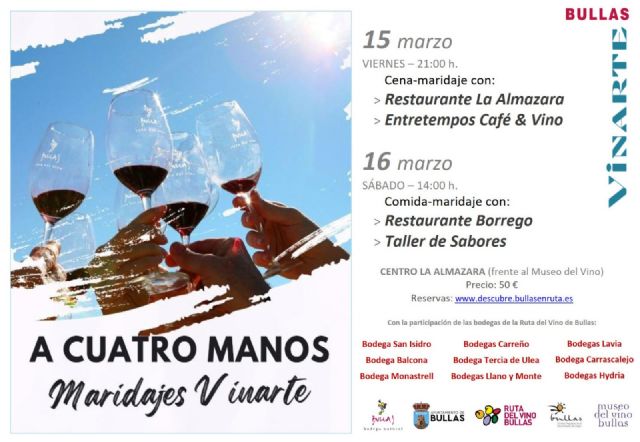 Maridaje ´A cuatro manos´ este fin de semana en Vinarte - 1, Foto 1