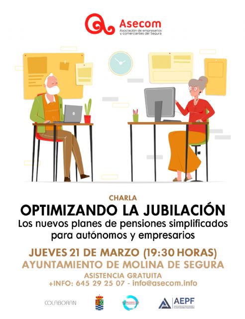 ASECOM propone una charla sobre los nuevos planes de pensiones simplificados para autónomos y empresarios - 1, Foto 1