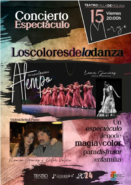Concierto espectáculo LOS COLORES DE LA DANZA en el Teatro Villa de Molina el viernes 15 de marzo - 1, Foto 1