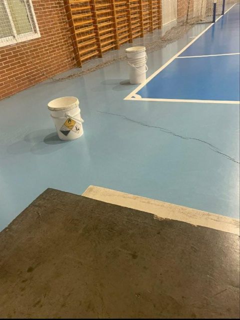 El PSOE de Alcantarilla denuncia las goteras en los pabellones deportivos y exige una actuación urgente del Ayuntamiento - 4, Foto 4