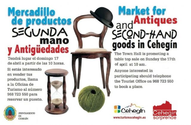 El mercadillo de antigüedades y segunda mano vuelve el domingo 17 de abril - 1, Foto 1