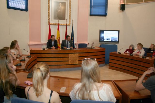 27 alumnos de la ciudad de Ås (Noruega), son recibidos por el Alcalde de Alcantarilla - 4, Foto 4