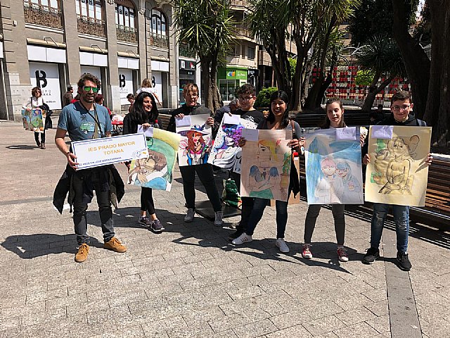 El talento joven totanero puso sus pinceles al servicio del maestro José María Párraga - 3, Foto 3