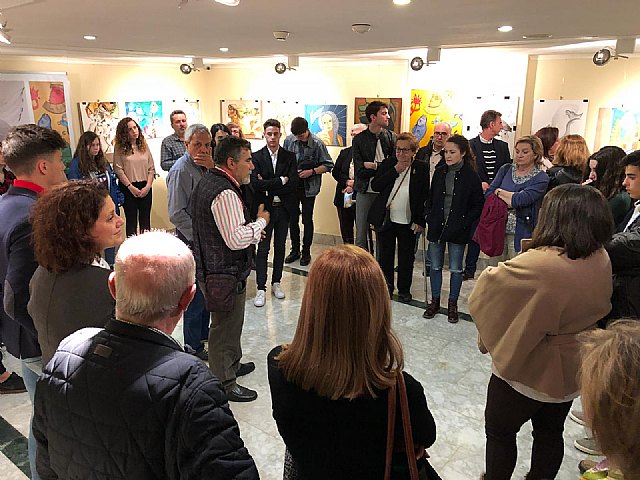 El talento joven totanero puso sus pinceles al servicio del maestro José María Párraga - 4, Foto 4