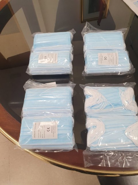 El Ayuntamiento de Ricote recibió en el día de ayer 200 mascarillas del Gobierno de España - 1, Foto 1