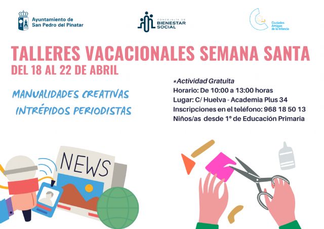 Bienestar Social ofrece talleres infantiles para favorecer la conciliación en vacaciones - 1, Foto 1