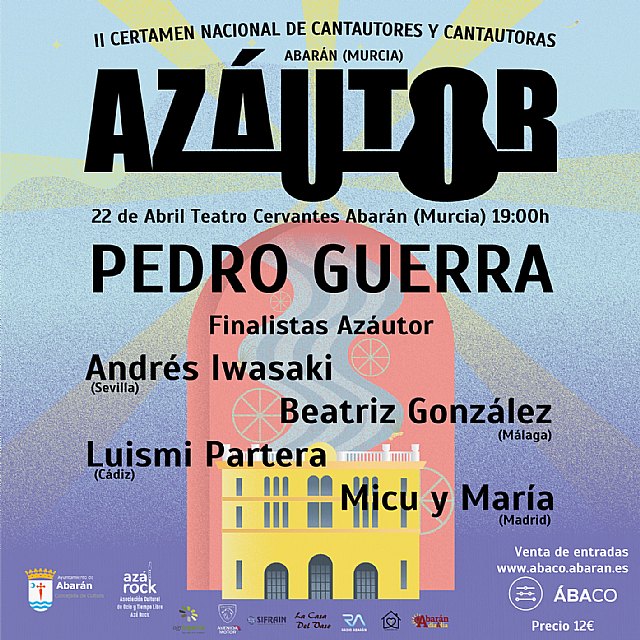 Pedro Guerra será el broche de oro de la segunda edición del Azáutor en Abarán - 1, Foto 1