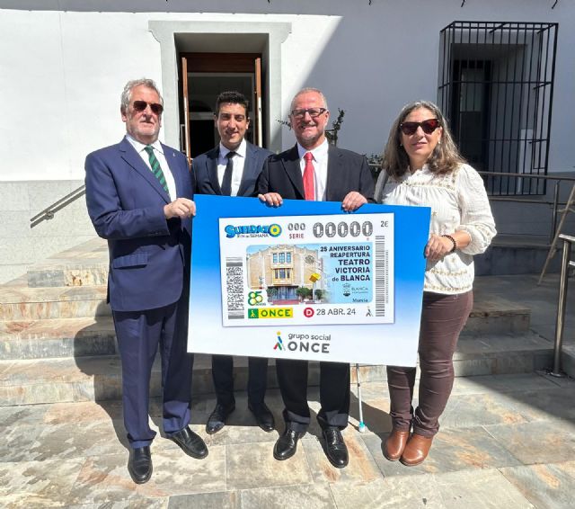 El cupón de la ONCE contará con el Teatro Victoria de Blanca como protagonista con motivo del XXV aniversario de su rehabilitación - 2, Foto 2