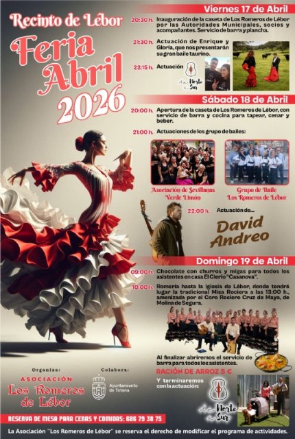 Lébor se prepara para su Feria de Abril 2026 con un fin de semana lleno de música, tradición y convivencia, Foto 2