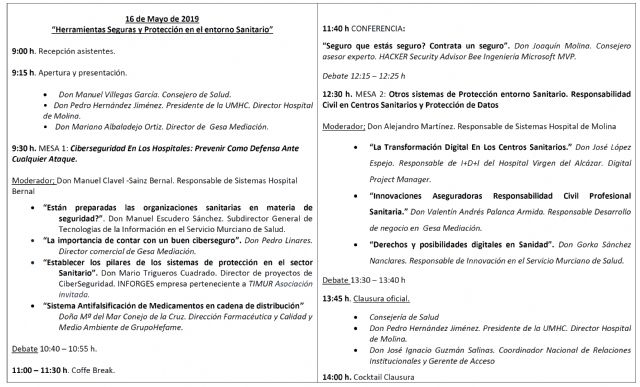 Jornada de la UMHC sobre Herramientas seguras y protección en el entorno sanitario - 1, Foto 1