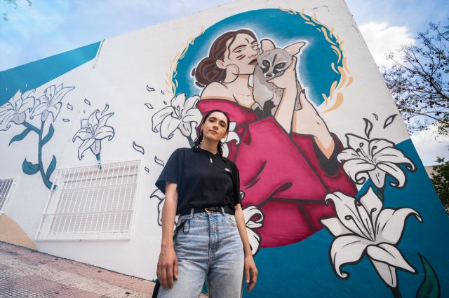 El Ayuntamiento de Molina de Segura promueve la realización de un mural artístico en el exterior del Centro Social del Barrio San Antonio - 4, Foto 4