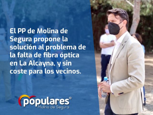 El PP de Molina de Segura propone la solución al problema de la falta de fibra óptica en La Alcayna, y sin coste para los vecinos - 1, Foto 1