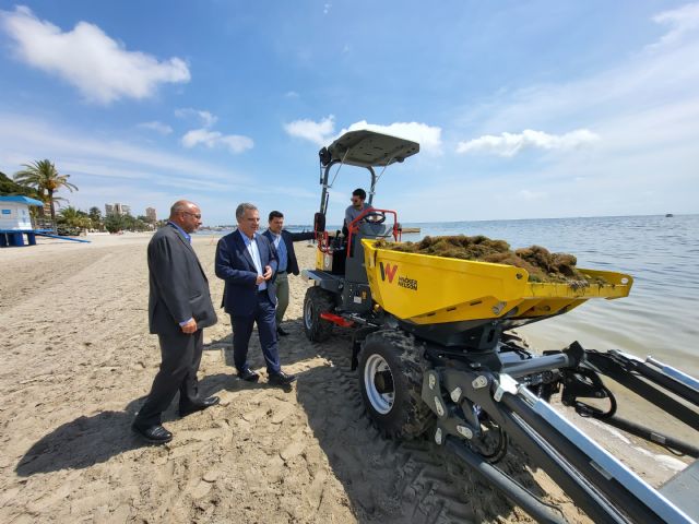 El Gobierno regional intensifica la retirada de biomasa en el Mar Menor - 1, Foto 1