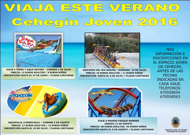 Juventud ofrece destinos de naturaleza y de ocio en los viajes de la programación veraniega 2016 - 1, Foto 1