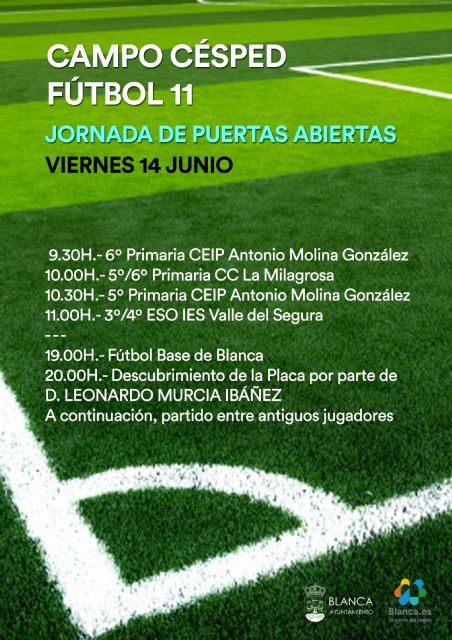 El Campo de Fútbol de Blanca pasará a llamarse Leonardo Murcia Ibáñez - 1, Foto 1