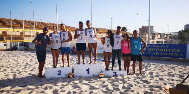 Playa Paraíso acoge la tercera y última prueba del Circuito de Voley Playa UPCT 2019 - 1, Foto 1