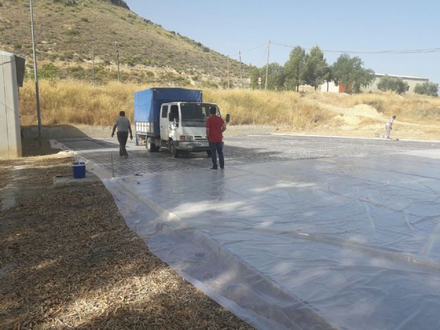 Iniciados los trabajos de reparación de la pista polideportiva de Canara - 1, Foto 1