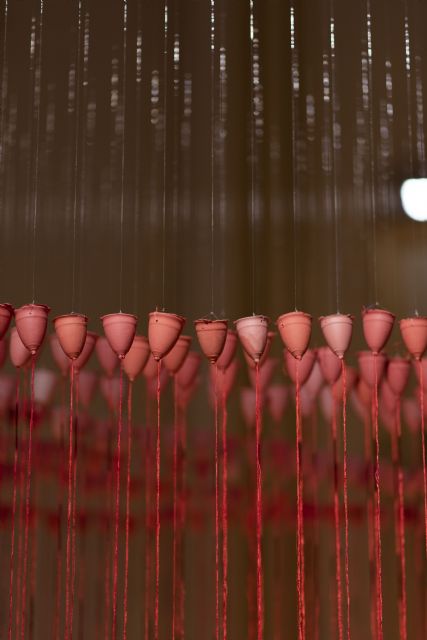 La sala 'La Capilla' de la UMU acoge la instalación 'Lluvia roja' de Concha M. Montalvo - 1, Foto 1