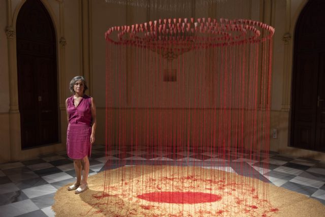 La sala 'La Capilla' de la UMU acoge la instalación 'Lluvia roja' de Concha M. Montalvo - 3, Foto 3