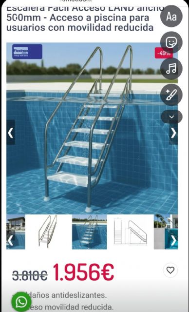 El PSOE de Lorca denuncia que Fulgencio Gil ofrece a los vecinos de Zarcilla de Ramos una piscina municipal “totalmente inaccesible” - 4, Foto 4