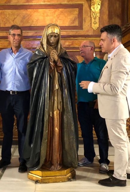 Cultura restaurará la talla de la Virgen de la Soledad de los Pobres de la Cofradía Marraja de Cartagena - 1, Foto 1