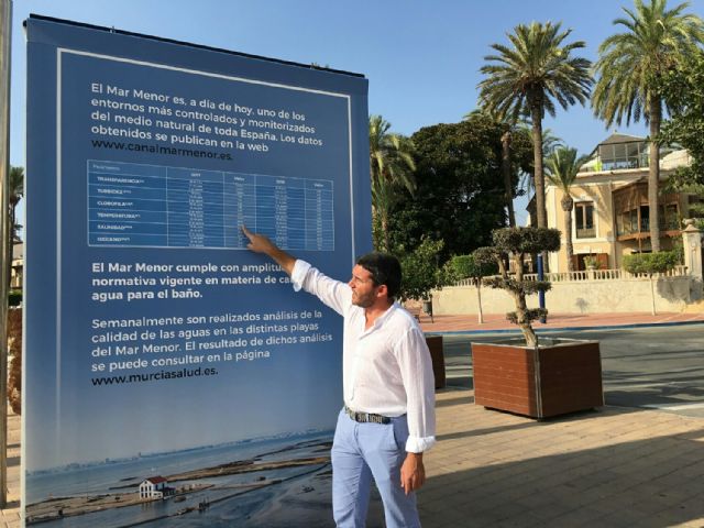 Medio Ambiente lleva a pie de calle la información sobre los análisis semanales del Mar Menor - 1, Foto 1