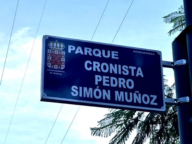 El Ayuntamiento homenajea al Cronista Oficial de Nonduermas Pedro Simón Mu&ntilde;oz con una placa que da nombre a un parque - 3, Foto 3