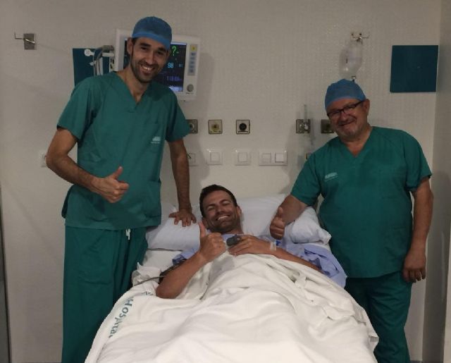 José Joaquín Rojas, del Movistar Team, operado en el Hospital de Molina - 1, Foto 1