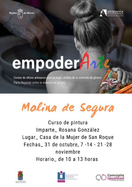 La Concejalía de Igualdad y Violencia de Género de Molina de Segura organiza el curso de pintura EMPODERARTE 2020 - 1, Foto 1
