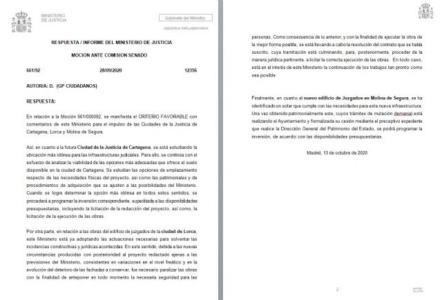 Marisol Sánchez: el nivel de chapuza del proyecto del Palacio de Justicia que presentó el Partido Popular ha quedado patente puesto que ha sido la propia empresa adjudicataria la que se negó a continuar con las obras - 1, Foto 1